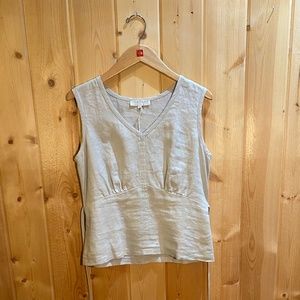 Comrags Blouse Linen Tank with Tie